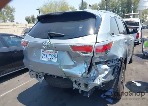 2016 Toyota Highlander Xle V6 from USA, damaged, VIN 5TDKKRFHXGS137684